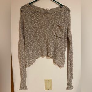 Hollister tan lightweight Sweater